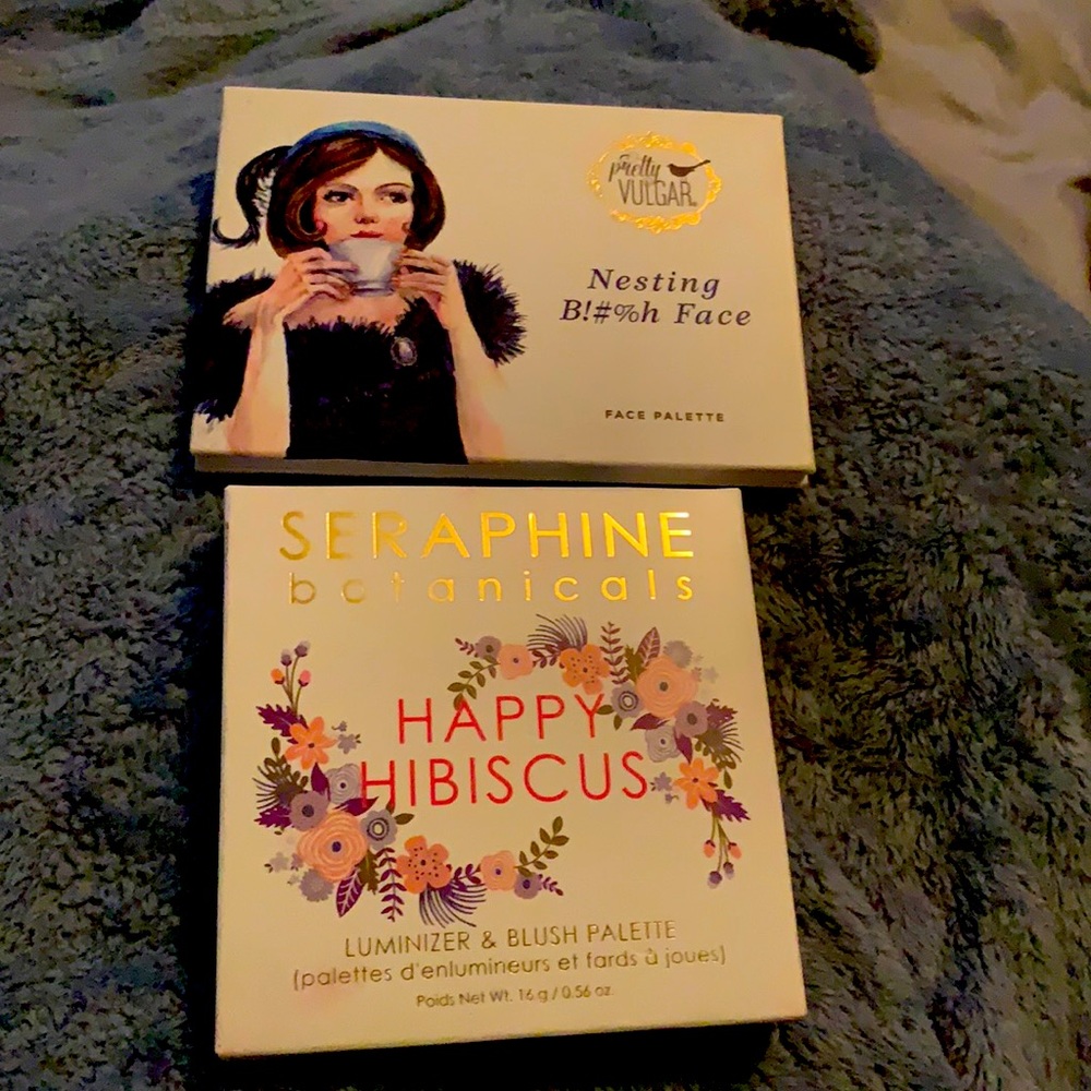 Nesting b!#%h face by pretty vulgar, happy hibiscus by seraphine botanicals